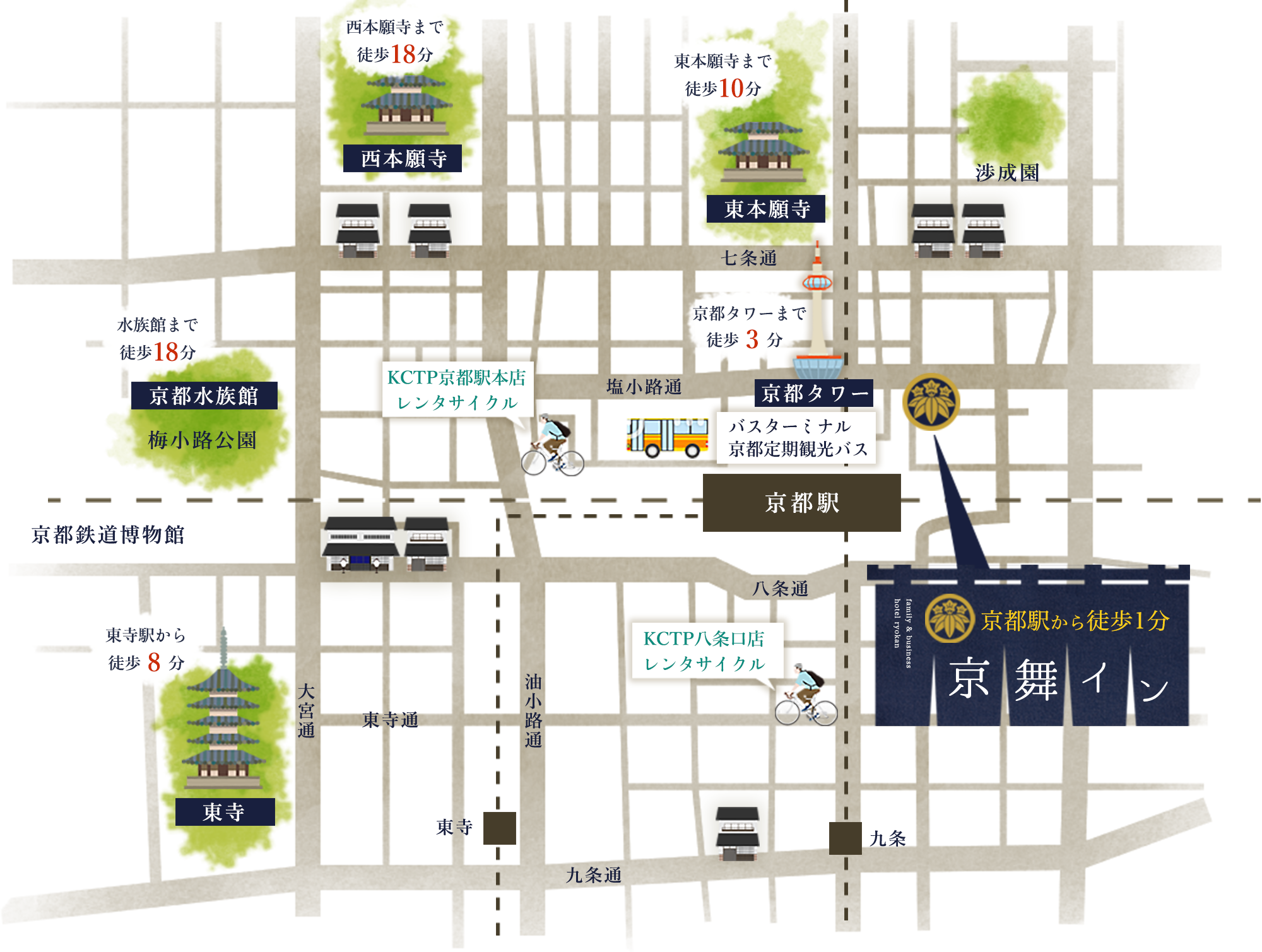 京都観光マップ